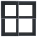 vidaXL Kerti cserép Antracit 80 x 80 x 48 cm Acél