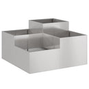 vidaXL Kerti cserép Rozsdás 80 x 80 x 48 cm Időjárásálló acél