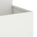 vidaXL Kerti cserép Fehér 80 x 80 x 60 cm Acél