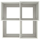 vidaXL Kerti cserép Fehér 80 x 80 x 60 cm Acél