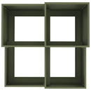 vidaXL Kerti cserép Oliva zöld 80 x 80 x 60 cm Acél