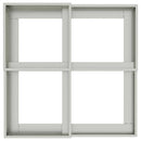 vidaXL Kerti cserép Ezüst 80 x 80 x 60 cm Horganyzott acél