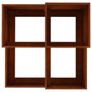 vidaXL Kerti cserép Rozsdás 80 x 80 x 60 cm Időjárásálló acél