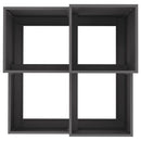 vidaXL Kerti cserép Fekete 100 x 100 x 60 cm Acél
