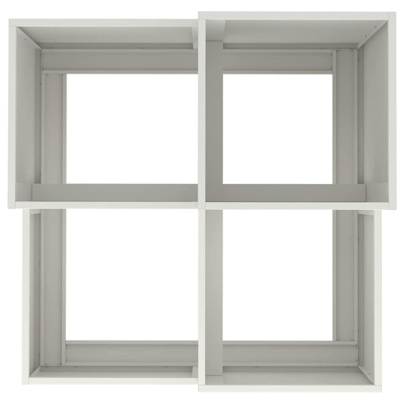 vidaXL Kerti cserép Fehér 100 x 100 x 60 cm Acél