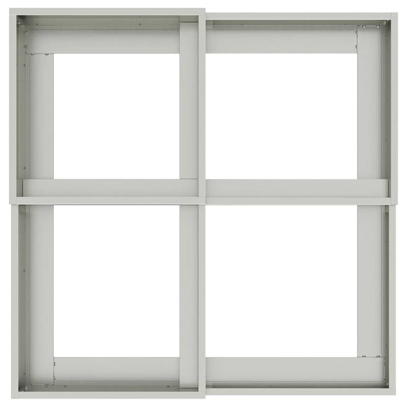 vidaXL Kerti cserép Ezüst 100 x 100 x 60 cm Horganyzott acél
