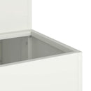 vidaXL Kerti cserép Fehér 100 x 60 x 45 cm Hidegen hengerelt acél