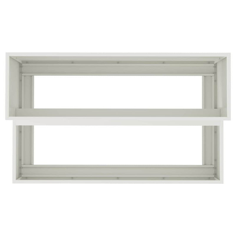 vidaXL Kerti cserép Fehér 100 x 60 x 45 cm Acél
