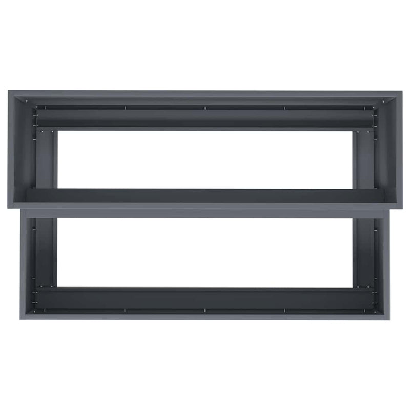 vidaXL Kerti cserép Antracit 100 x 60 x 45 cm Acél