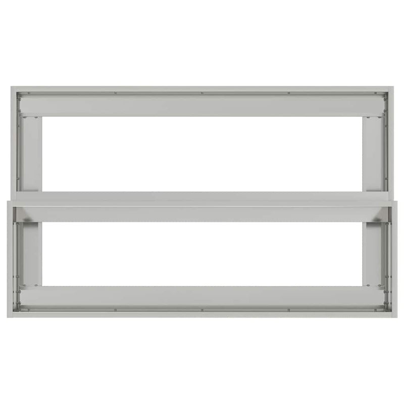 vidaXL Kerti cserép Ezüst 100 x 60 x 45 cm Horganyzott acél
