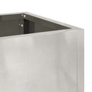 vidaXL Magas Kerti Cserép Ezüst 100 x 26 x 82 cm Rozsdamentes acél
