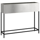 vidaXL Magas Kerti Cserép Ezüst 100 x 26 x 82 cm Rozsdamentes acél