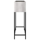 vidaXL Magas Kerti Cserép Ezüst 100 x 26 x 82 cm Rozsdamentes acél
