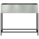 vidaXL Magas Kerti Cserép Ezüst 100 x 26 x 82 cm Horganyzott acél