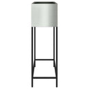 vidaXL Magas Kerti Cserép Ezüst 100 x 26 x 82 cm Horganyzott acél