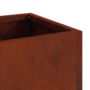 vidaXL Magas Kerti Cserép Rozsdás 100 x 26 x 82 cm Időjárásálló acél