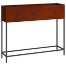 vidaXL Magas Kerti Cserép Rozsdás 100 x 26 x 82 cm Időjárásálló acél