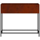 vidaXL Magas Kerti Cserép Rozsdás 100 x 26 x 82 cm Időjárásálló acél