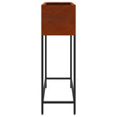 vidaXL Magas Kerti Cserép Rozsdás 100 x 26 x 82 cm Időjárásálló acél