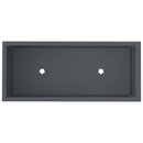 vidaXL Magas Kerti Cserép Antracit 60 x 26 x 45 cm Acél