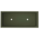 vidaXL Magas Kerti Cserép Oliva zöld 60 x 26 x 45 cm Acél