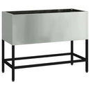 vidaXL Magas Kerti Cserép Ezüst 60 x 26 x 45 cm Horganyzott acél