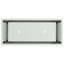 vidaXL Magas Kerti Cserép Ezüst 60 x 26 x 45 cm Horganyzott acél