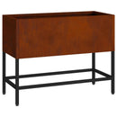 vidaXL Magas Kerti Cserép Rozsdás 60 x 26 x 45 cm Időjárásálló acél