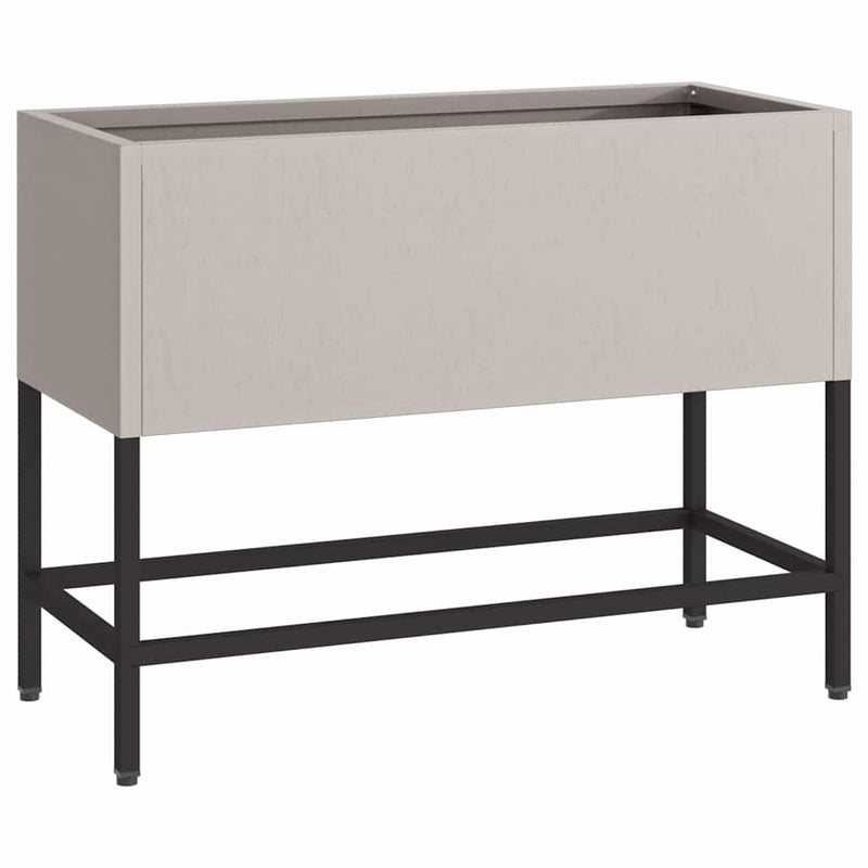 vidaXL Magas Kerti Cserép Rozsdás 60 x 26 x 45 cm Időjárásálló acél