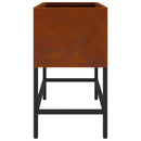 vidaXL Magas Kerti Cserép Rozsdás 60 x 26 x 45 cm Időjárásálló acél