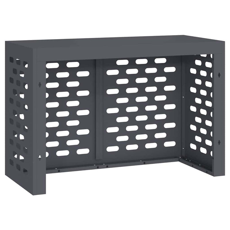 vidaXL Légkondicionáló Takaró Antracit 90 x 40 x 60 cm Acél