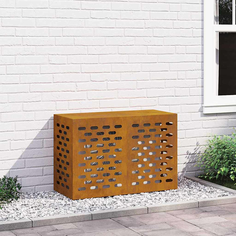 vidaXL Légkondicionáló Takaró Rozsdás 90 x 40 x 60 cm