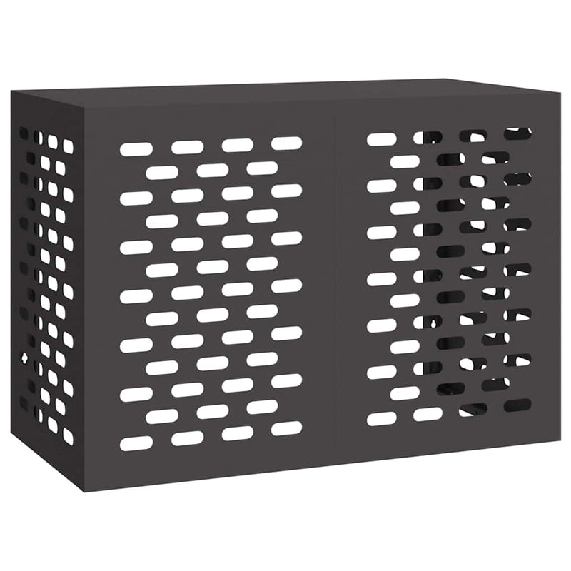 vidaXL Légkondicionáló Takaró Fekete 100 x 50 x 70 cm Acél