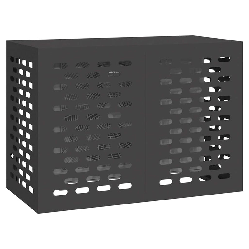 vidaXL Légkondicionáló Takaró Fekete 100 x 50 x 70 cm Acél