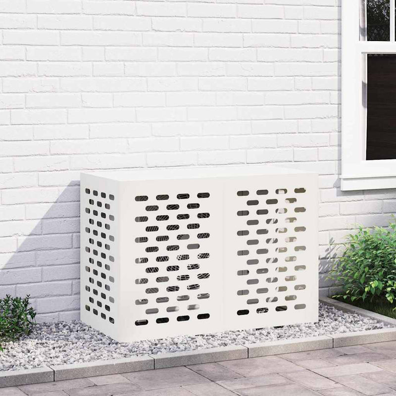 vidaXL Légkondicionáló Takaró Fehér 100 x 50 x 70 cm Acél