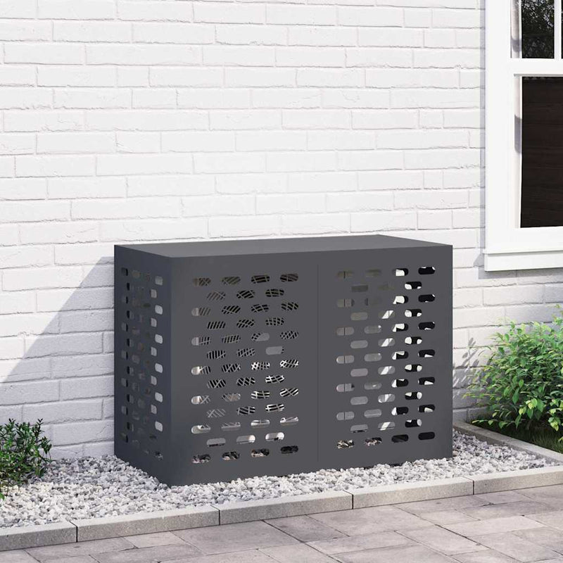 vidaXL Légkondicionáló Takaró Antracit 100 x 50 x 70 cm Acél
