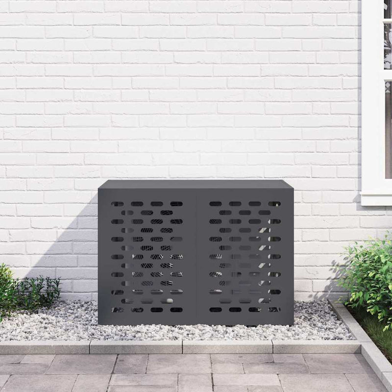 vidaXL Légkondicionáló Takaró Antracit 100 x 50 x 70 cm Acél