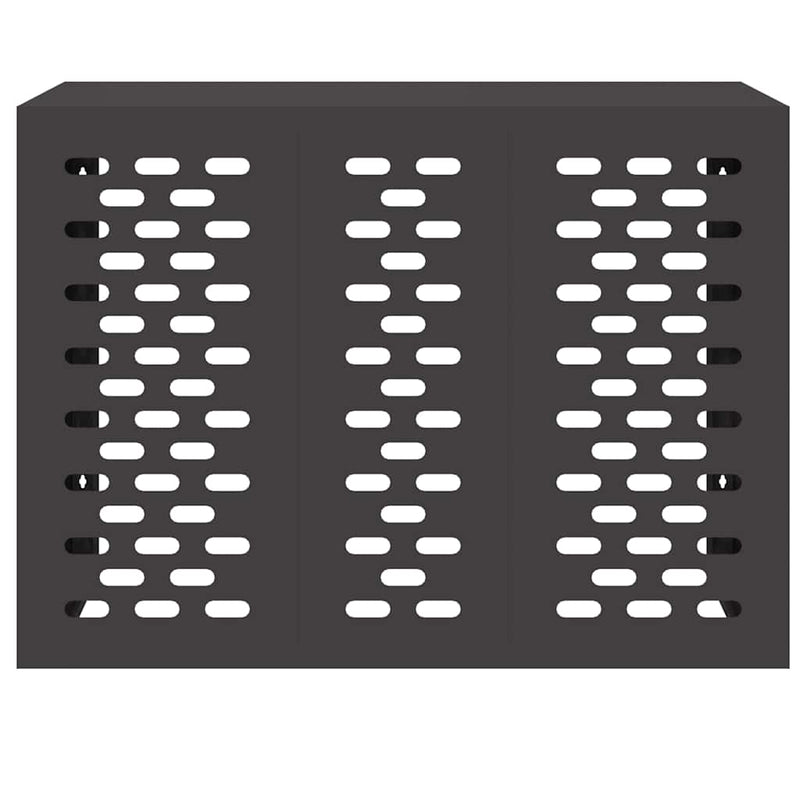 vidaXL Légkondicionáló Takaró Fekete 110 x 50 x 80 cm Acél