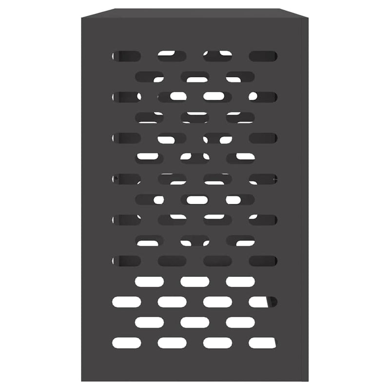 vidaXL Légkondicionáló Takaró Fekete 110 x 50 x 80 cm Acél