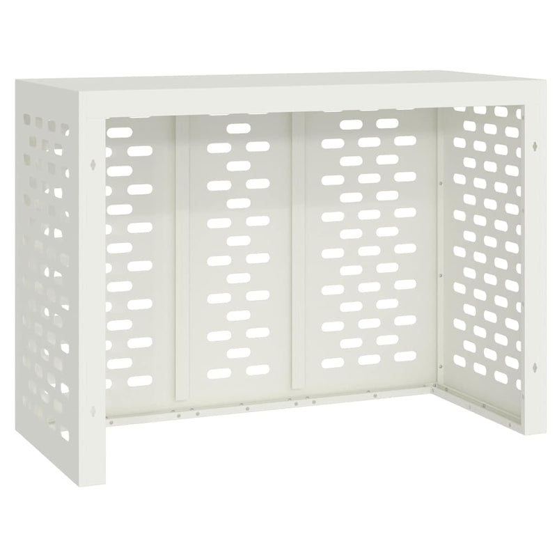 vidaXL Légkondicionáló Takaró Fehér 110 x 50 x 80 cm Acél
