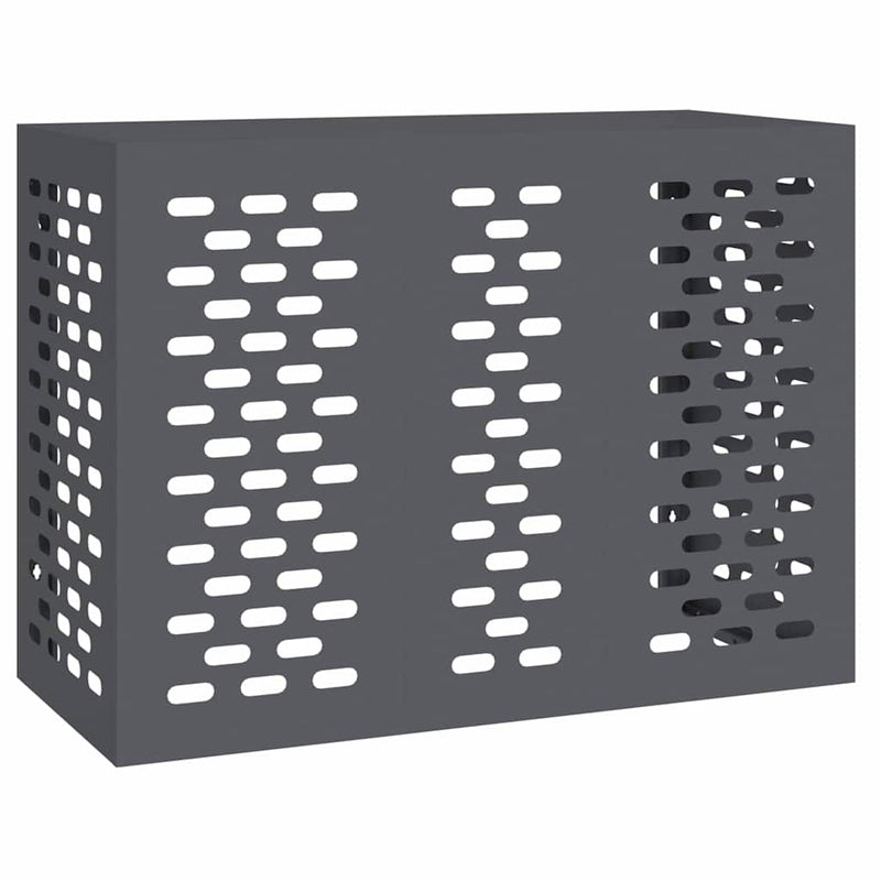 vidaXL Légkondicionáló Takaró Antracit 110 x 50 x 80 cm Acél