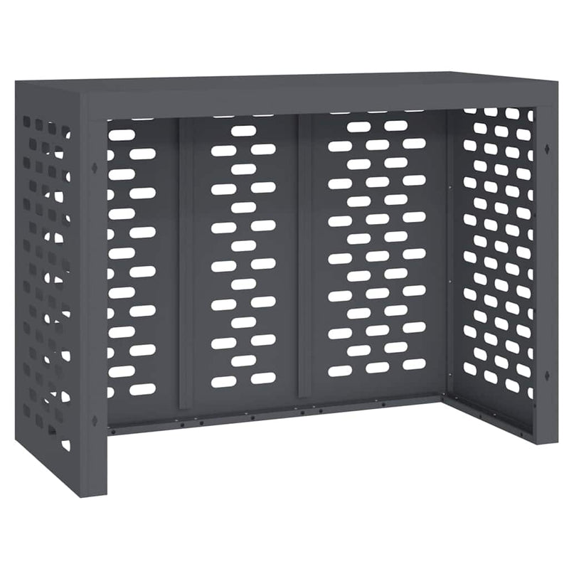 vidaXL Légkondicionáló Takaró Antracit 110 x 50 x 80 cm Acél