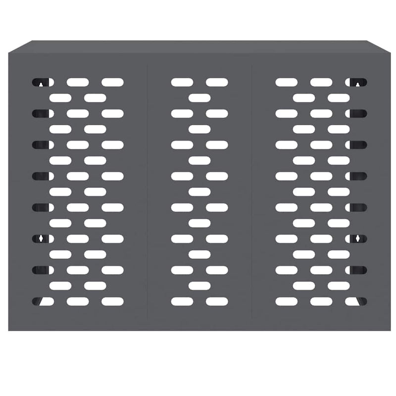 vidaXL Légkondicionáló Takaró Antracit 110 x 50 x 80 cm Acél