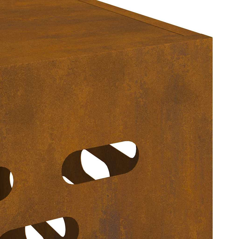 vidaXL Légkondicionáló Takaró Rozsdás 110 x 50 x 80 cm