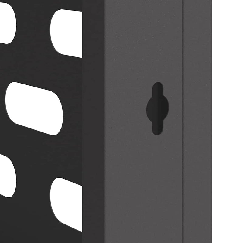 vidaXL Légkondicionáló Takaró Fekete 110 x 50 x 105 cm Acél
