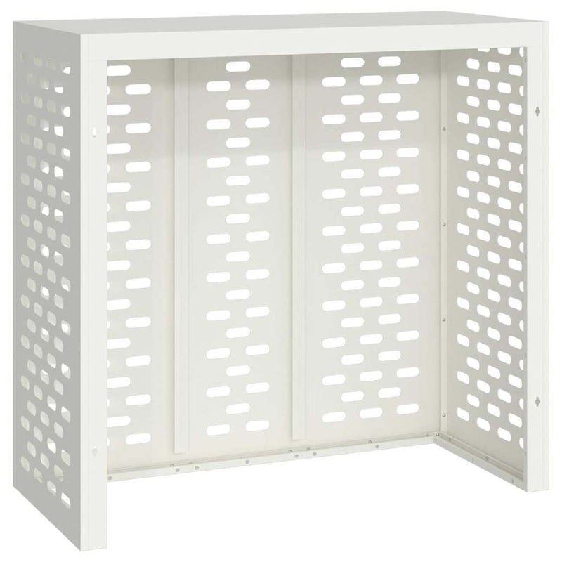 vidaXL Légkondicionáló Takaró Fehér 110 x 50 x 105 cm Acél