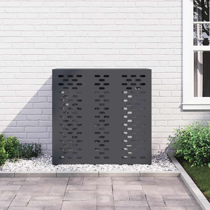vidaXL Légkondicionáló Takaró Antracit 110 x 50 x 105 cm Acél