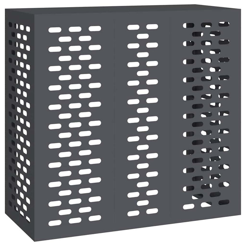 vidaXL Légkondicionáló Takaró Antracit 110 x 50 x 105 cm Acél