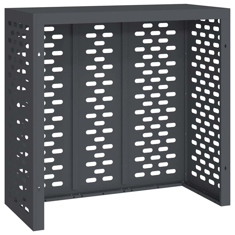vidaXL Légkondicionáló Takaró Antracit 110 x 50 x 105 cm Acél