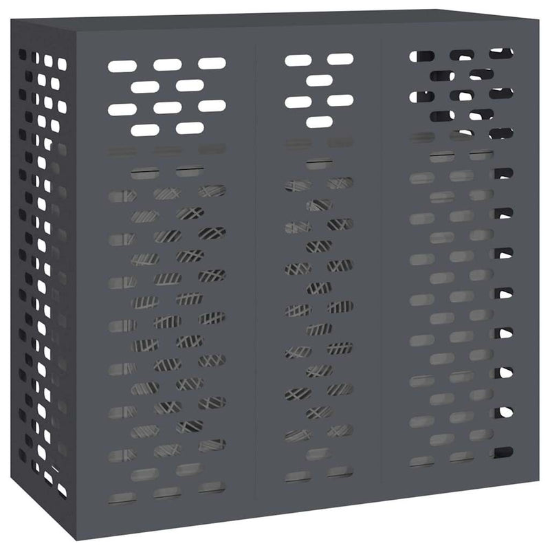 vidaXL Légkondicionáló Takaró Antracit 110 x 50 x 105 cm Acél